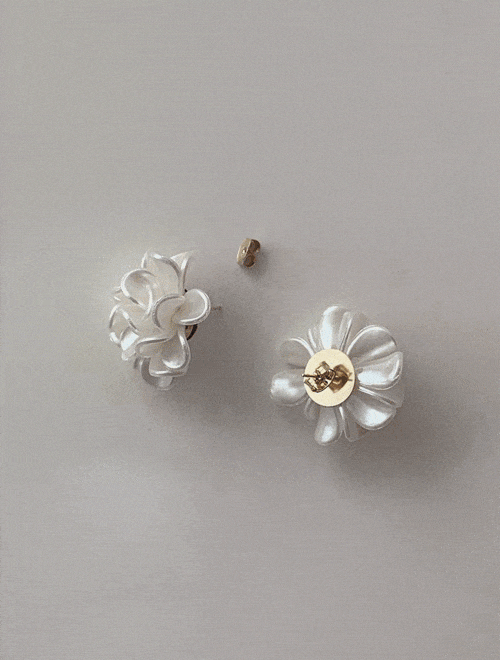 pearl flower earring -1color
